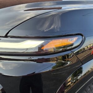 Close-up of Chevrolet Silverado EV RST Front Headlamp Assembly